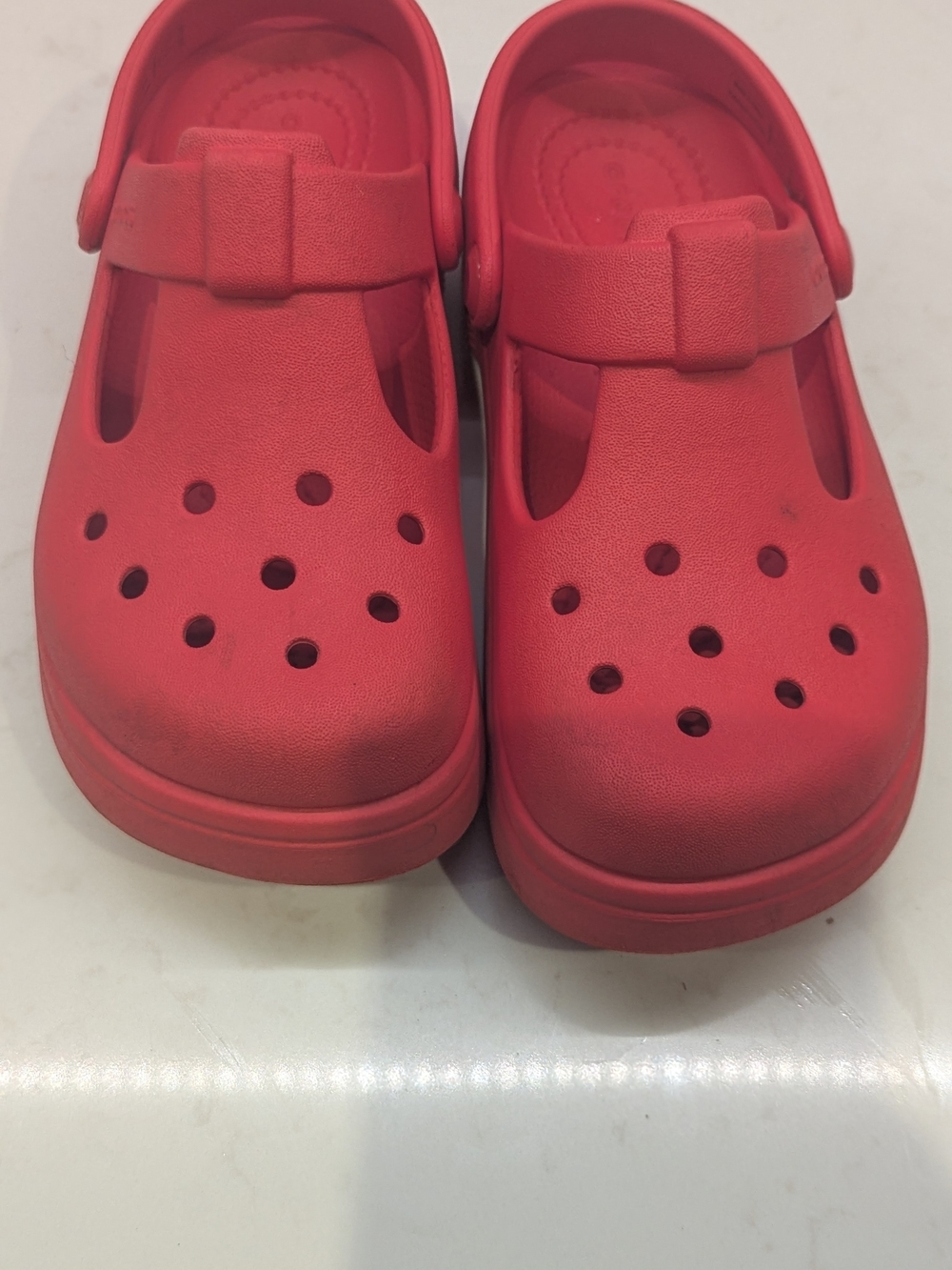 Crocs Kids Red Slip-On Clog Sandals